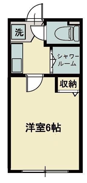 東武東上線 志木駅 徒歩8分 2階建 築37年(1K/1階)の間取り写真