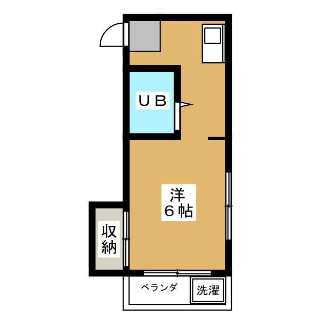 メゾントコナミ(ワンルーム/3階)の間取り写真