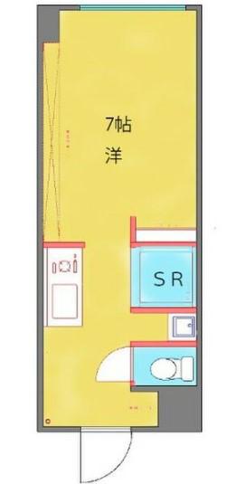 SLR吹上(ワンルーム/7階)の間取り写真