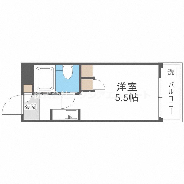 メゾンドセジュール(ワンルーム/5階)の間取り写真