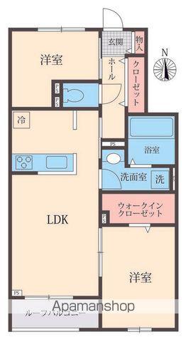 BELLE LEAD 大倉山(2LDK/2階)の間取り写真
