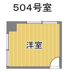 あっとホーム上野(ワンルーム/5階)の間取り写真