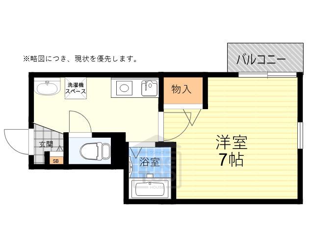 メゾンコリエンテ(1K/2階)の間取り写真