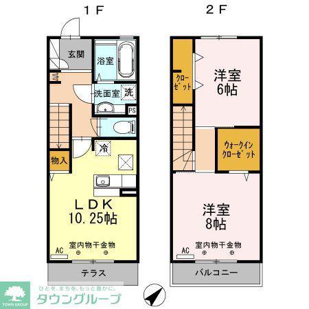 メゾン・ラマージュ(2LDK/1階)の間取り写真