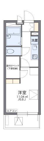 レオパレスグリーンIII(1K/4階)の間取り写真