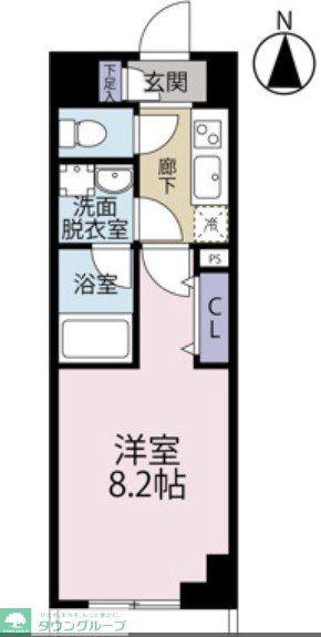 ソルテラ(1K/3階)の間取り写真