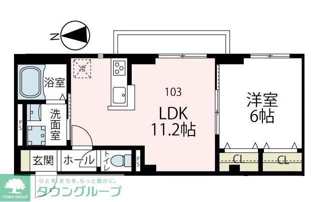 -VIOLA.K- ヴィオーラ.ケー(1LDK/1階)の間取り写真