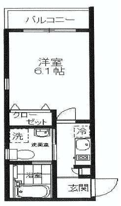 ラッコルト(1K/4階)の間取り写真
