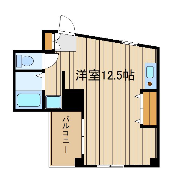 アークヒルズ(ワンルーム/6階)の間取り写真