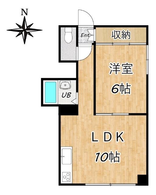 パーソナルハイツ(1LDK/4階)の間取り写真