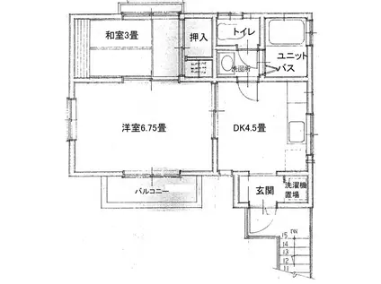 ヴェルドミール(2K/2階)の間取り写真