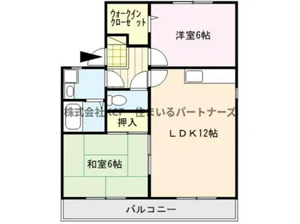 セジュール坂井I(2LDK/1階)の間取り写真