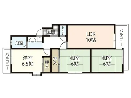 SHINING COMPO.N(3LDK/4階)の間取り写真