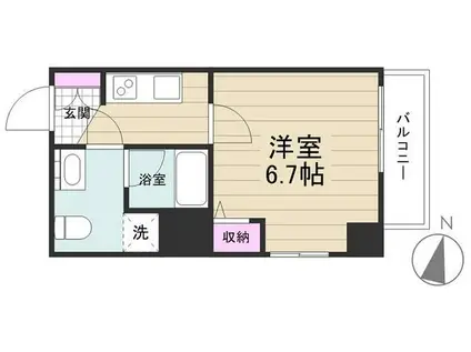 AZEST立石R(1K/3階)の間取り写真