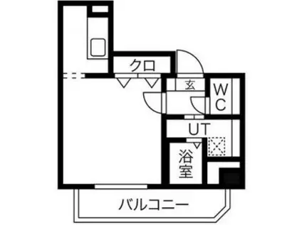 グリフィン横浜・センター北駅前(1K/10階)の間取り写真