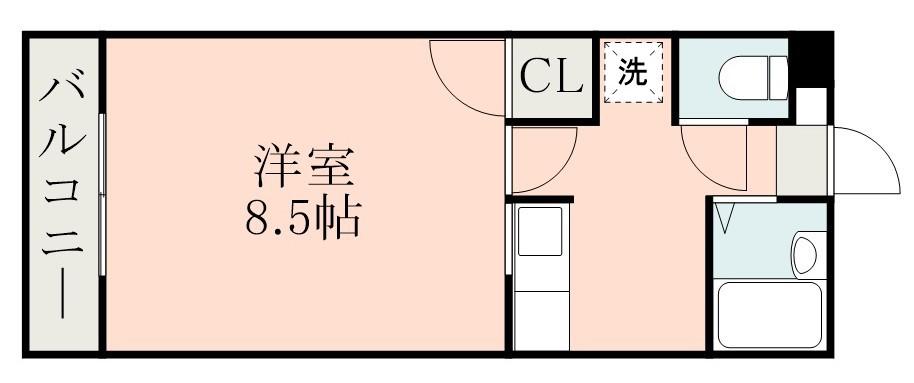 グレイス中山(1K/1階)の間取り写真