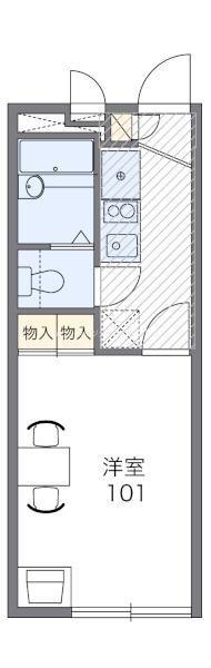 レオパレスベル ツリーI(1K/2階)の間取り写真