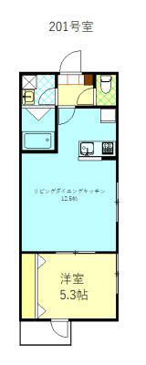 リブテラス(1LDK/2階)の間取り写真
