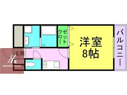 ヒルズR&A(1K/7階)の間取り写真