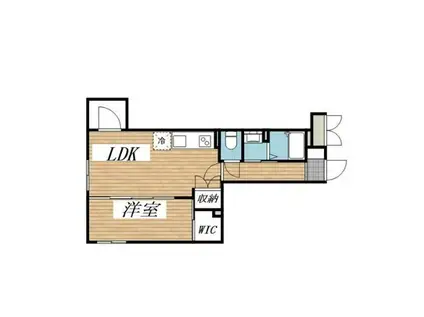 クリオ ラモード学芸大学II(1LDK/4階)の間取り写真