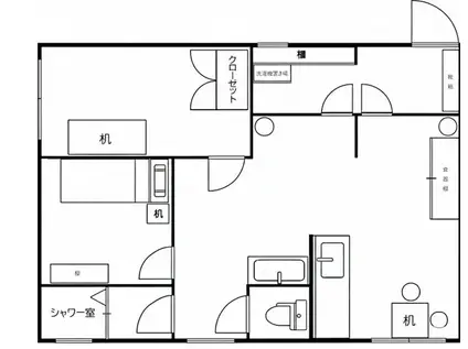 奉仕ストアー(2K/1階)の間取り写真