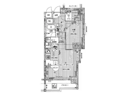 フェリズ町田(1LDK/3階)の間取り写真