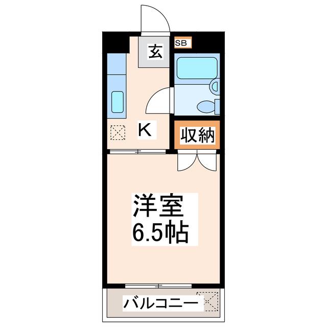 AFIELD坪井(1K/3階)の間取り写真