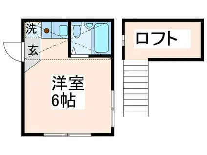 アーバンスクエア江古田(ワンルーム/2階)の間取り写真