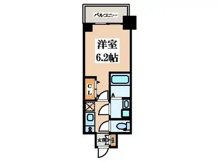 S-RESIDENCE布施AVENTRA(1K/11階)の間取り写真