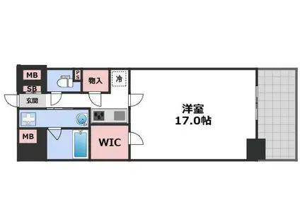 南久宝寺FUKUE2023(1K/12階)の間取り写真