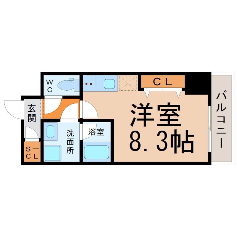 シェモア泉(ワンルーム/6階)の間取り写真