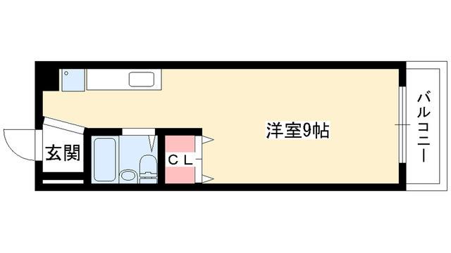 ダイコウビル(ワンルーム/6階)の間取り写真