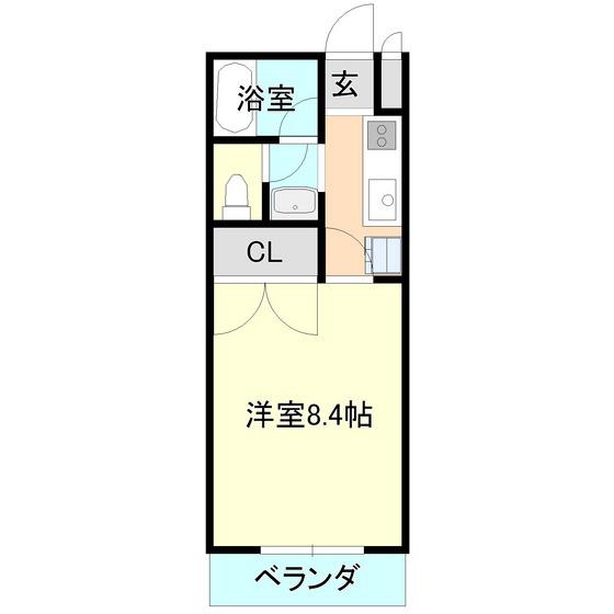 LE・LEVE(1K/3階)の間取り写真