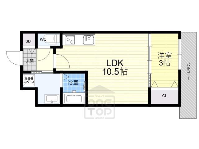 TOM-SOYA(1LDK/3階)の間取り写真