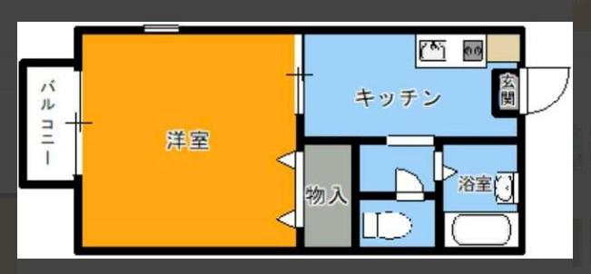 シャトルトミザワ(1K/1階)の間取り写真
