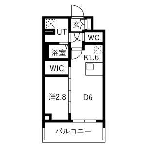 メイクスアート名古屋リニアFRONT(1DK/4階)の間取り写真
