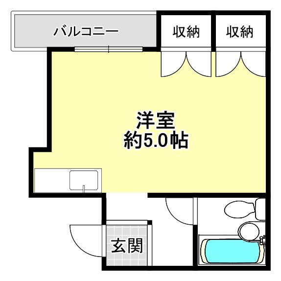 シティコート関目(ワンルーム/3階)の間取り写真