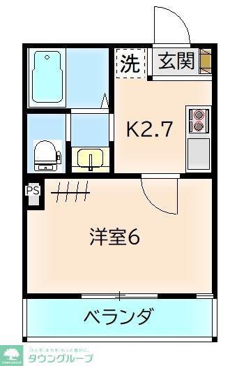 Nグランツ押切(1K/3階)の間取り写真
