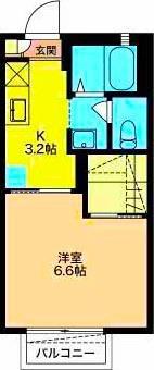 エクセレントTAKA B(1K/1階)の間取り写真