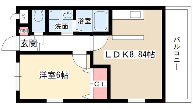 リーベンシュテーレ(1LDK/3階)の間取り写真