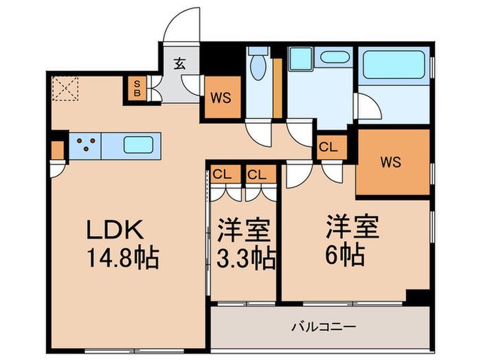 NIFIT KOISHIKAWA(2LDK/1階)の間取り写真