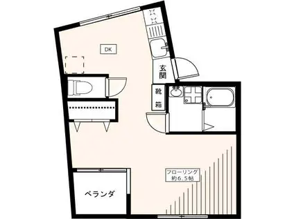 7AVENYUE(1DK/4階)の間取り写真