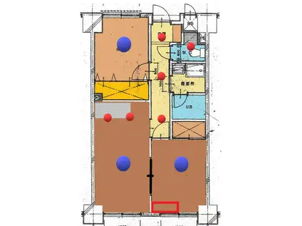 マンションサンエイド足利(1LDK/5階)の間取り写真
