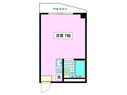 アーバネイト駒込(ワンルーム/2階)の間取り写真