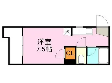 アビターレ下荒田I(ワンルーム/5階)の間取り写真