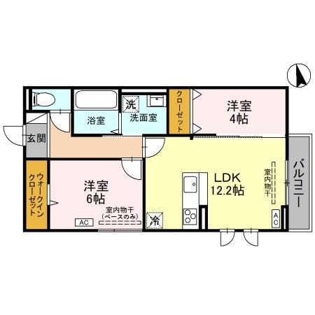 GRACIA II(2LDK/3階)の間取り写真