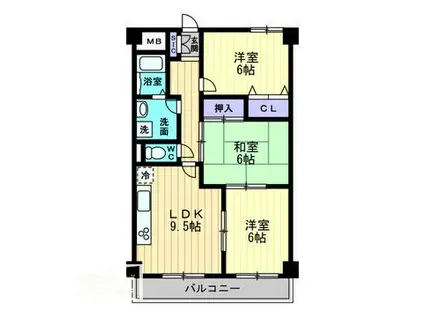 リアライズ屋島(3LDK/5階)の間取り写真