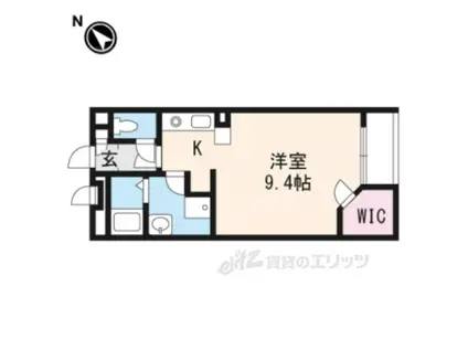 レオネクストマホロバ(1K/1階)の間取り写真