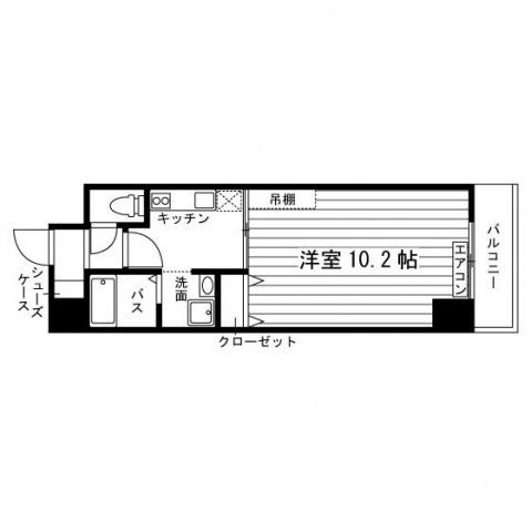 一番町プラネッツ(1K/3階)の間取り写真