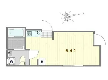 AMATERRACE東武練馬(ワンルーム/1階)の間取り写真